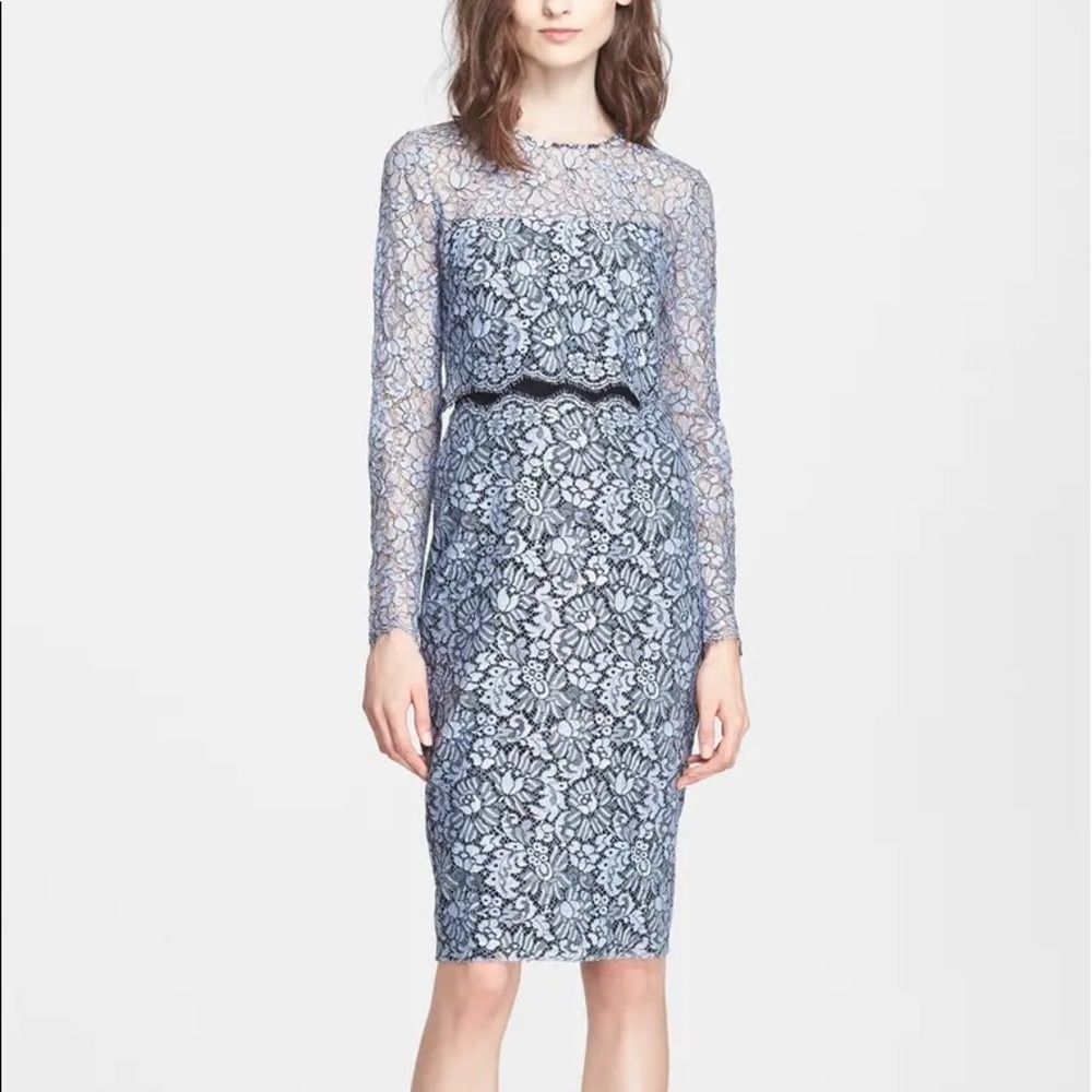 LELA ROSE 2-piece cocktail-party-work lace dress